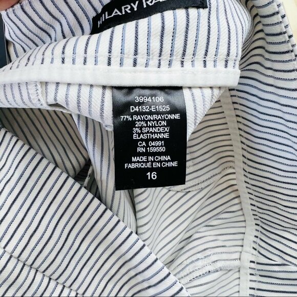 Hilary Radley Stripped Sit At Waist Bermuda Plus Size Women Short Size 16 - Picture 13 of 14